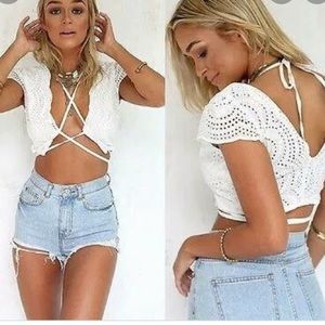 Sabo Skirt Crop top floral